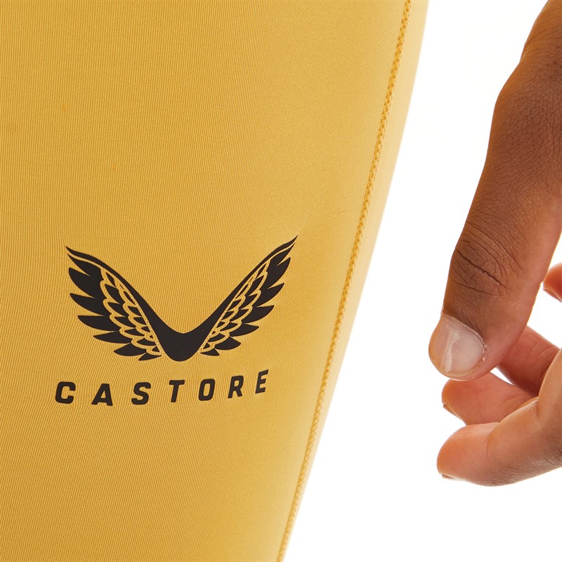 Castore Mens Baselayer Shorts Honey Gold