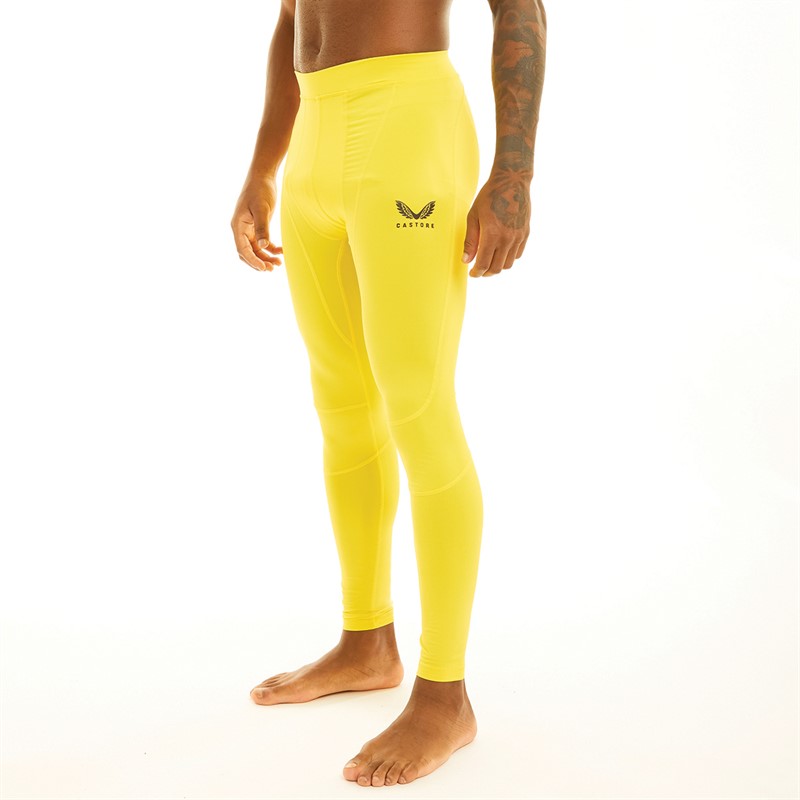 Castore Mens Baselayer Leggings Buttercup