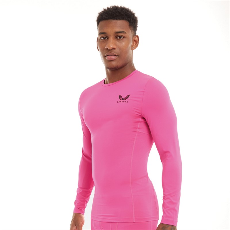Pink long sleeve t shirt mens online