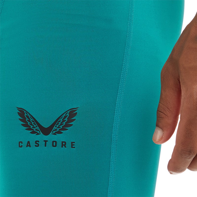 Castore Mens Baselayer Shorts Harbour Green