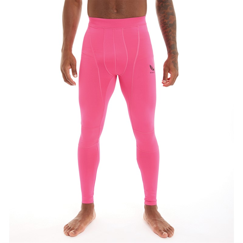 Buy Castore Mens Baselayer Leggings Pink Glo