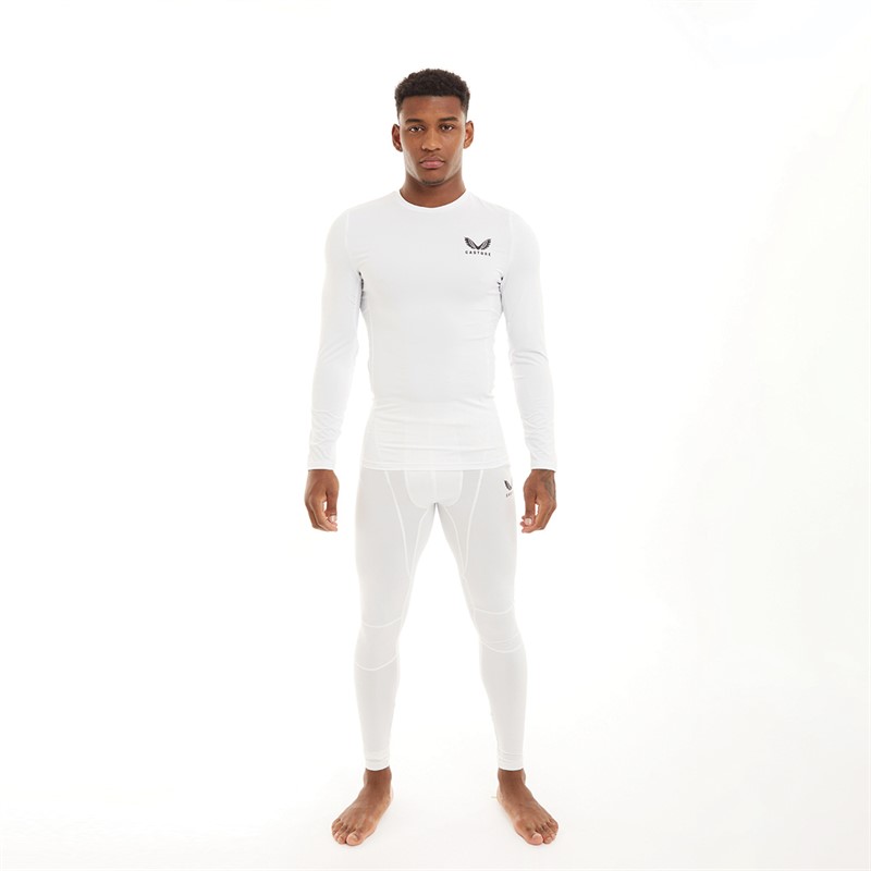 Castore Mens Baselayer Leggings White
