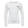 Castore Junior Baselayer Long Sleeve Top White