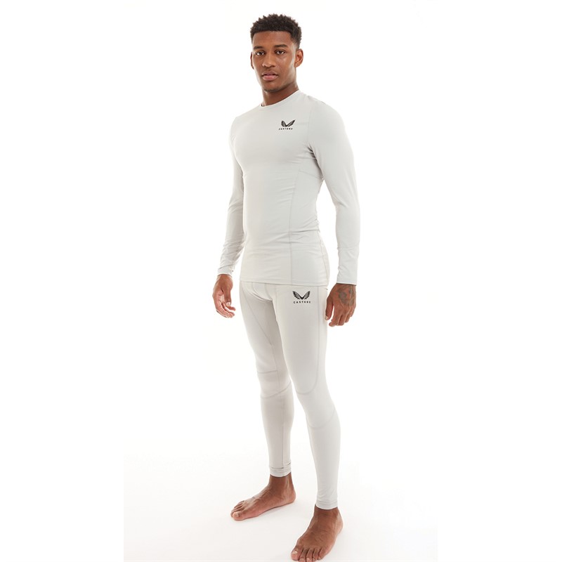 Castore Mens Baselayer Leggings Pearl Blue/Black