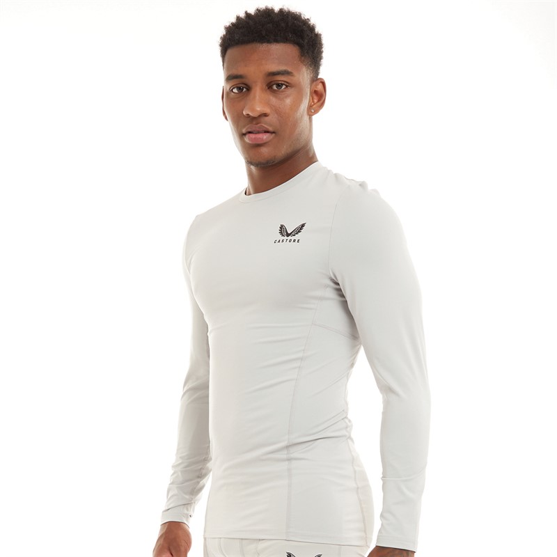 Castore Mens Baselayer Long Sleeve Top Pearl Blue/Black