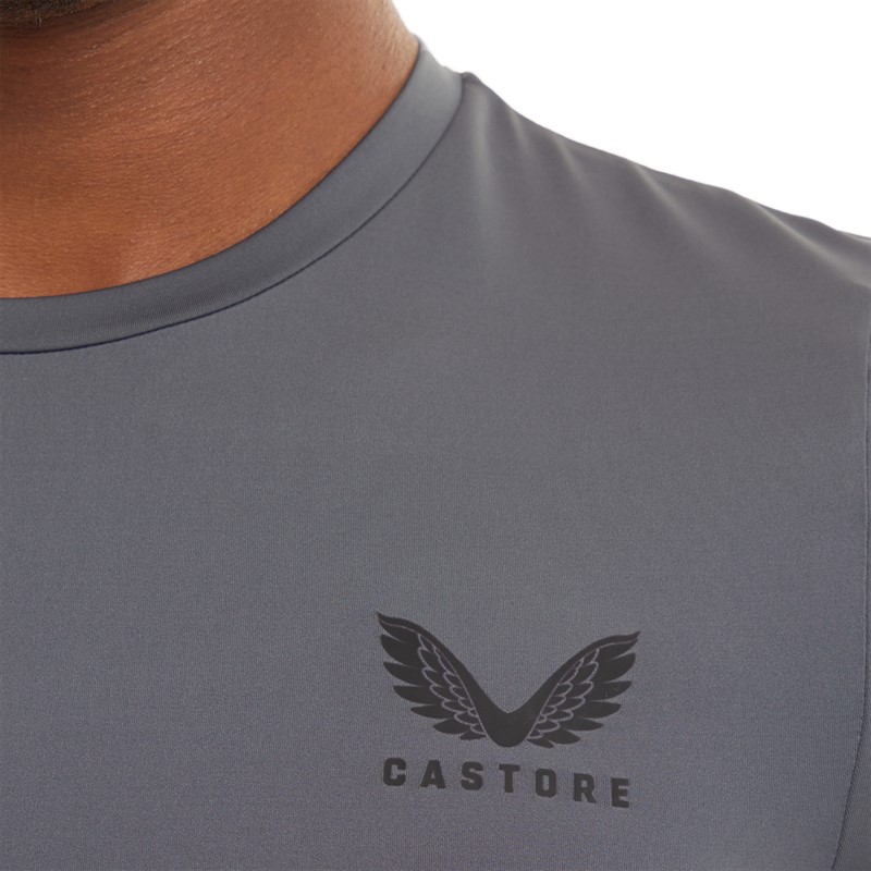 Castore Mens Baselayer Long Sleeve Top Turbulence/Black