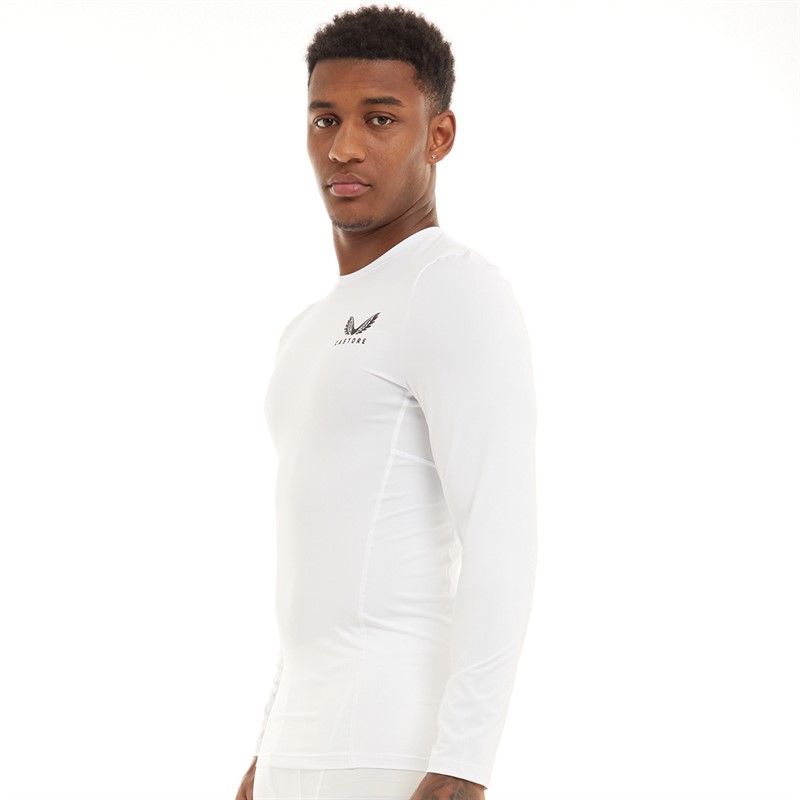 Castore Mens Baselayer Long Sleeve Top White