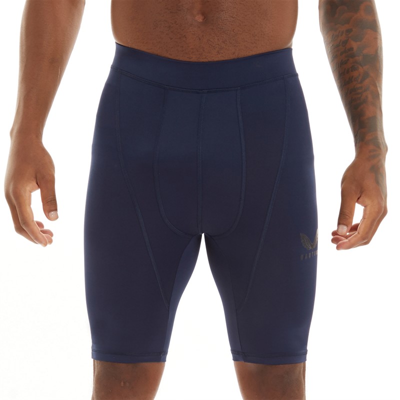 Castore Mens Baselayer Shorts Navy