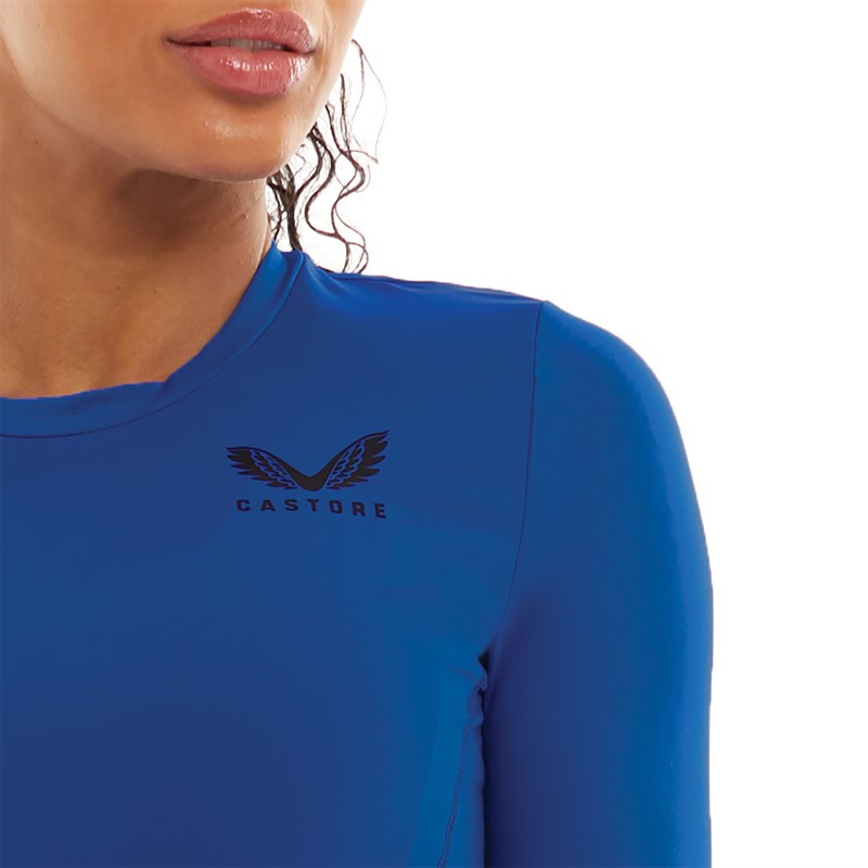 Castore Womens Baselayer Long Sleeve Top Rangers Blue