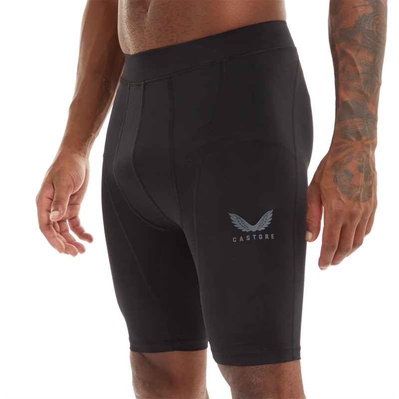 Castore Mens Baselayer Shorts Black