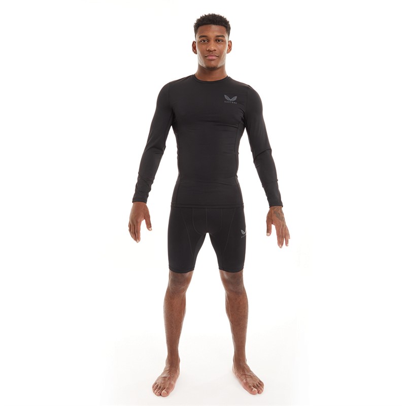 Castore Mens Baselayer Shorts Black