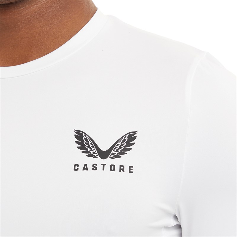 Castore Mens Baselayer Long Sleeve Top White