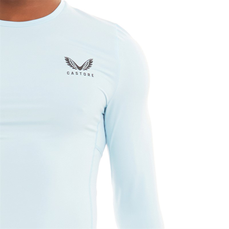 Castore Mens Baselayer Long Sleeve Top Cool Blue