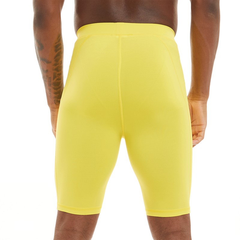 Castore Mens Baselayer Shorts Blazing Yellow