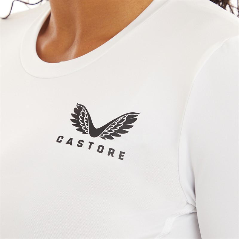 Castore Womens Baselayer Long Sleeve Top White