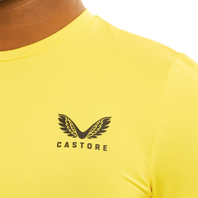 Castore Mens Baselayer Long Sleeve Top Buttercup