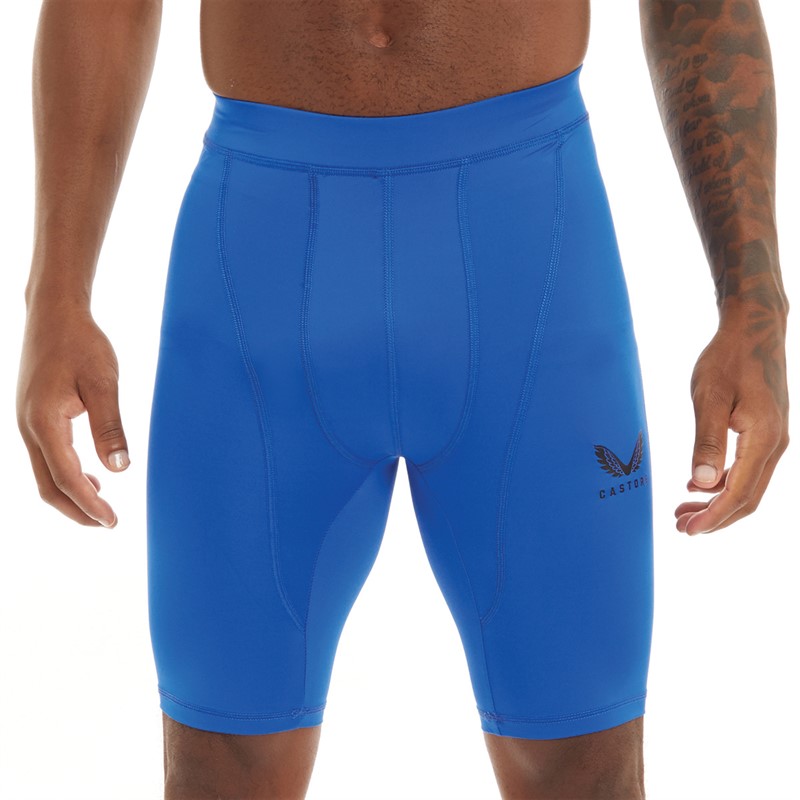 Castore Mens Baselayer Shorts Rangers Blue