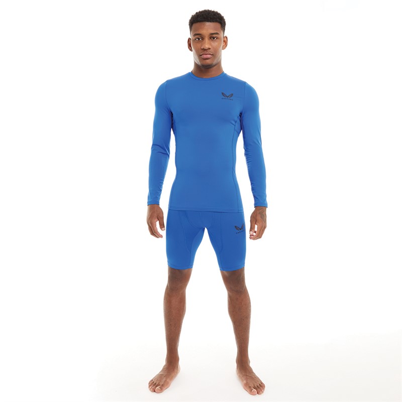 Castore Mens Baselayer Shorts Rangers Blue