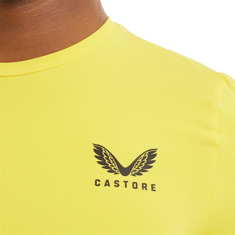 Castore Mens Baselayer Long Sleeve Top Blazing Yellow