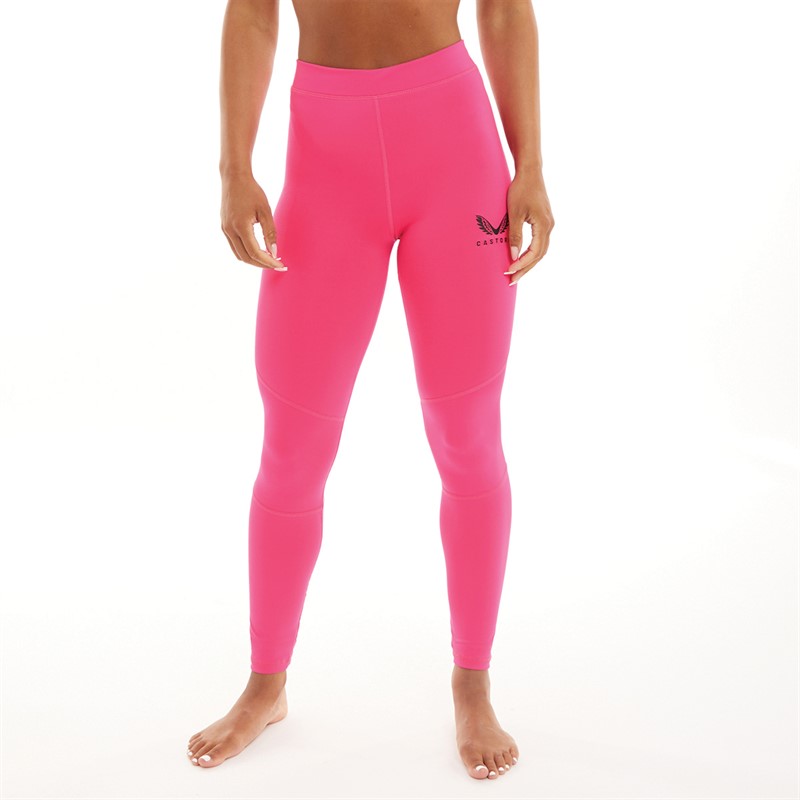 Castore Womens Baselayer Leggings Pink Glo
