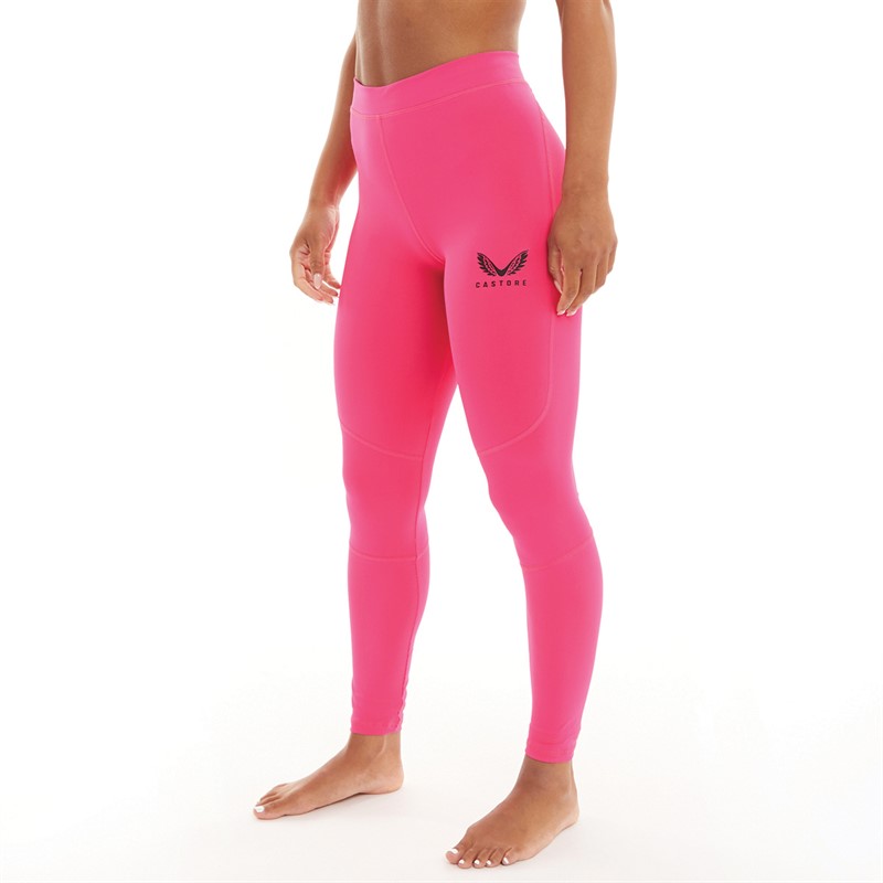 Castore Womens Baselayer Leggings Pink Glo