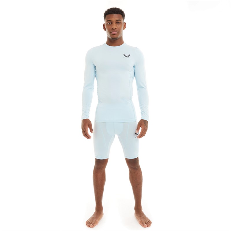 Castore Mens Baselayer Shorts Cool Blue