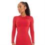 Castore Womens Baselayer Long Sleeve Top Scarlet