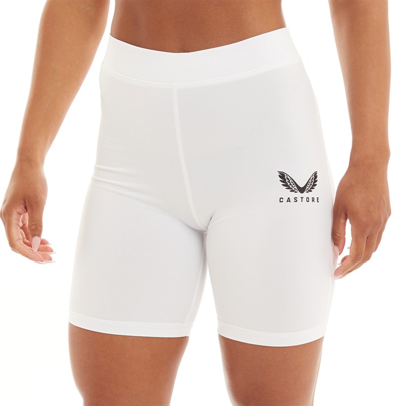 Castore Womens Baselayer Shorts White