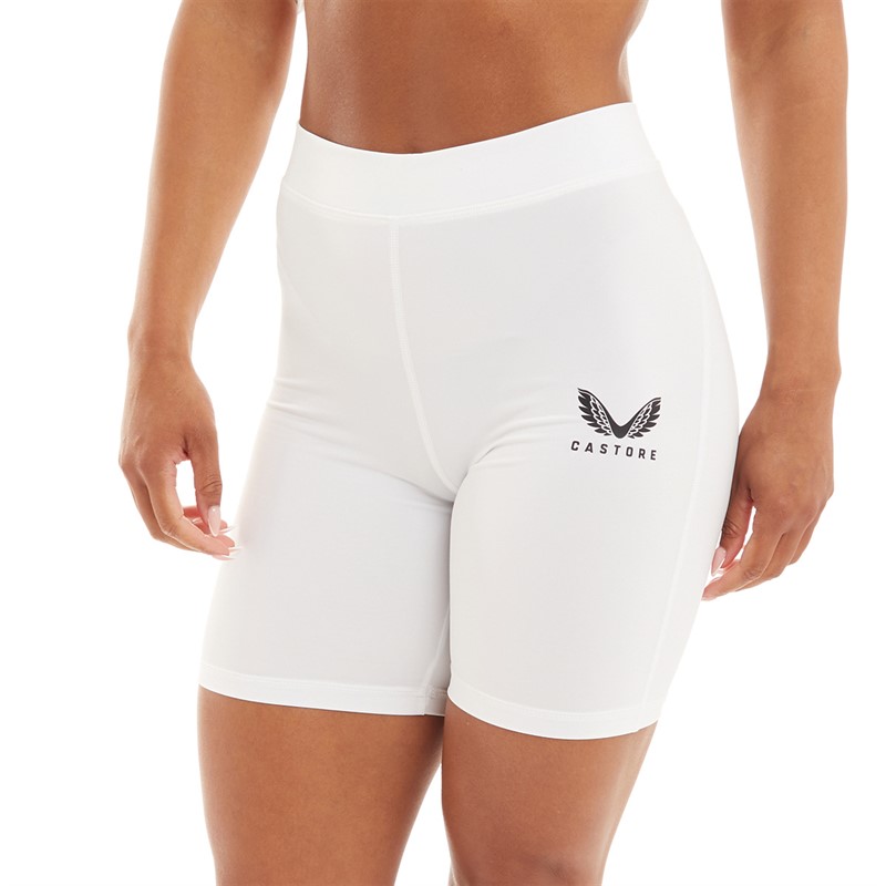 Castore Womens Baselayer Shorts White