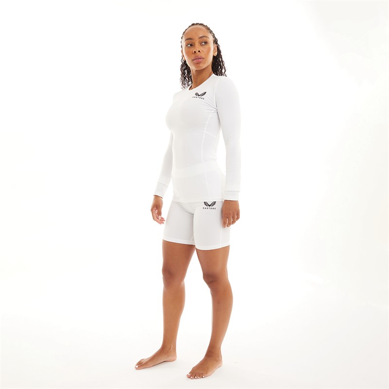 Castore Womens Baselayer Shorts White