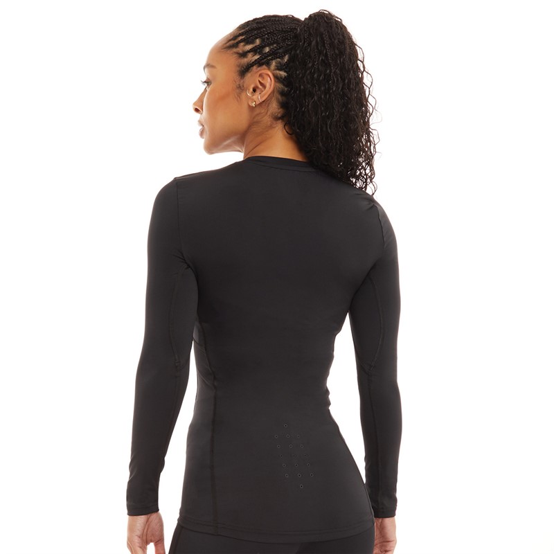 Castore Womens Baselayer Long Sleeve Top Black