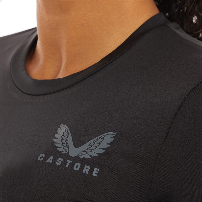 Castore Womens Baselayer Long Sleeve Top Black