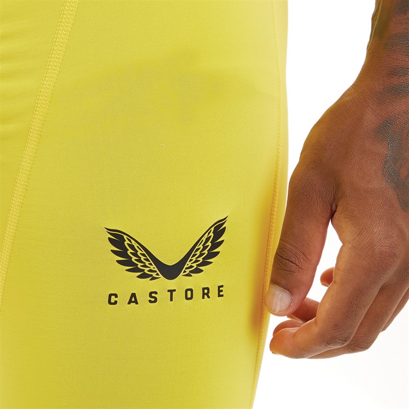 Castore Mens Baselayer Shorts Buttercup