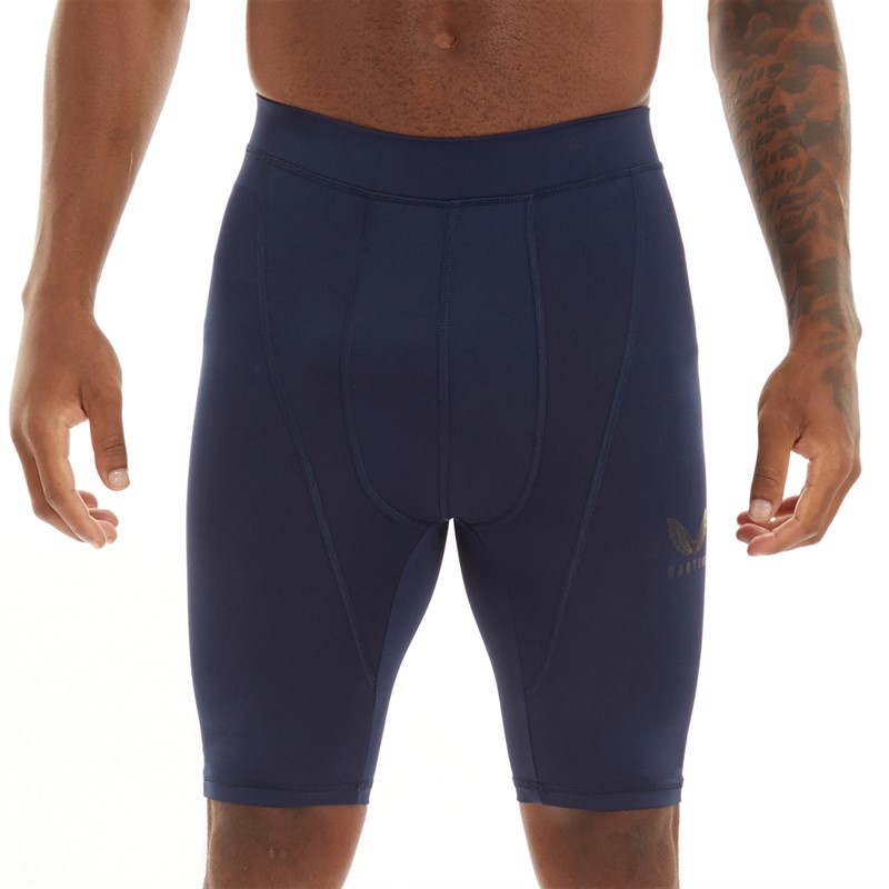 Castore Mens Baselayer Shorts Navy