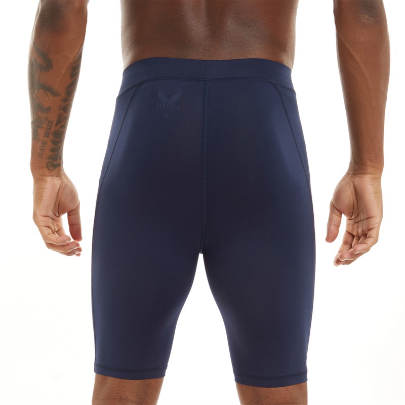 Castore Mens Baselayer Shorts Navy