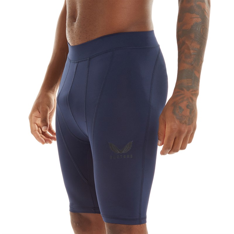 Castore Mens Baselayer Shorts Navy