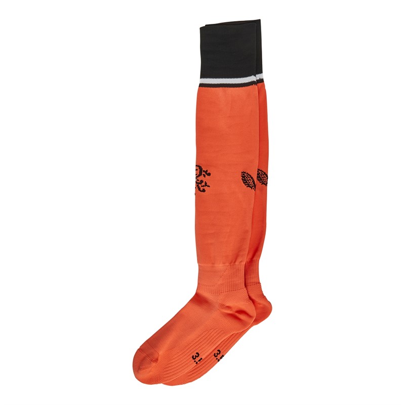 Castore Junior RFC Rangers Away Goalkeeper Socks Hot Coral