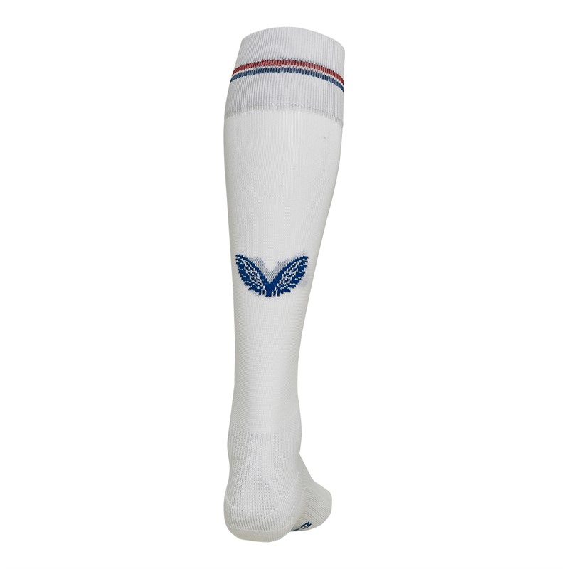 Castore Junior RFC Rangers Away Socks Brilliant White