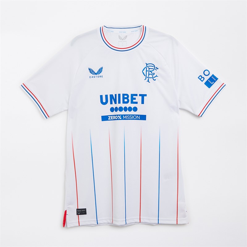 Castore Mens RFC Rangers Away Jersey Brilliant White