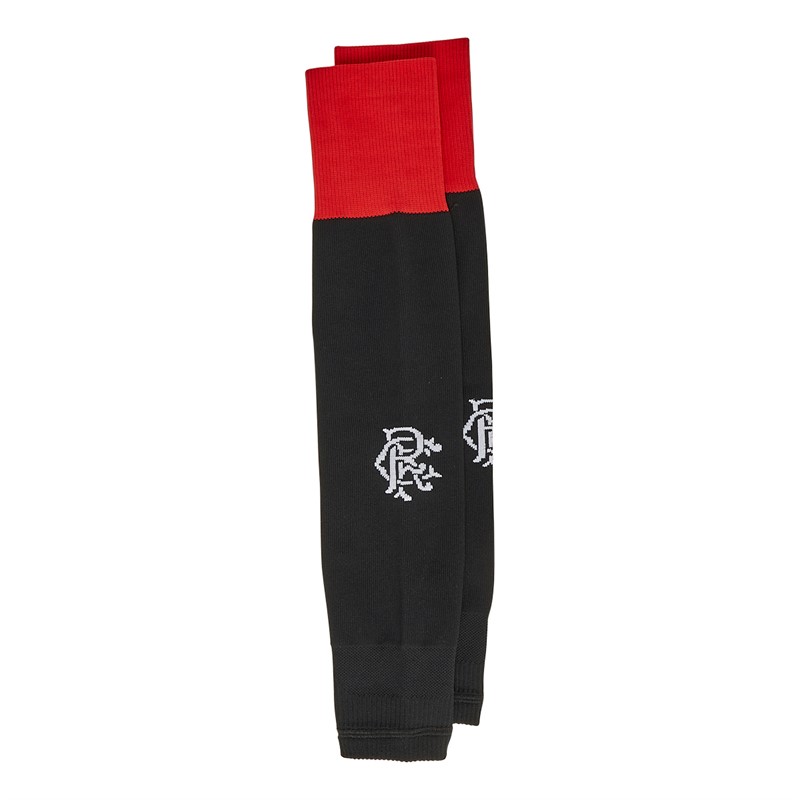 Castore RFC Rangers Home Footless Socks Biking Red