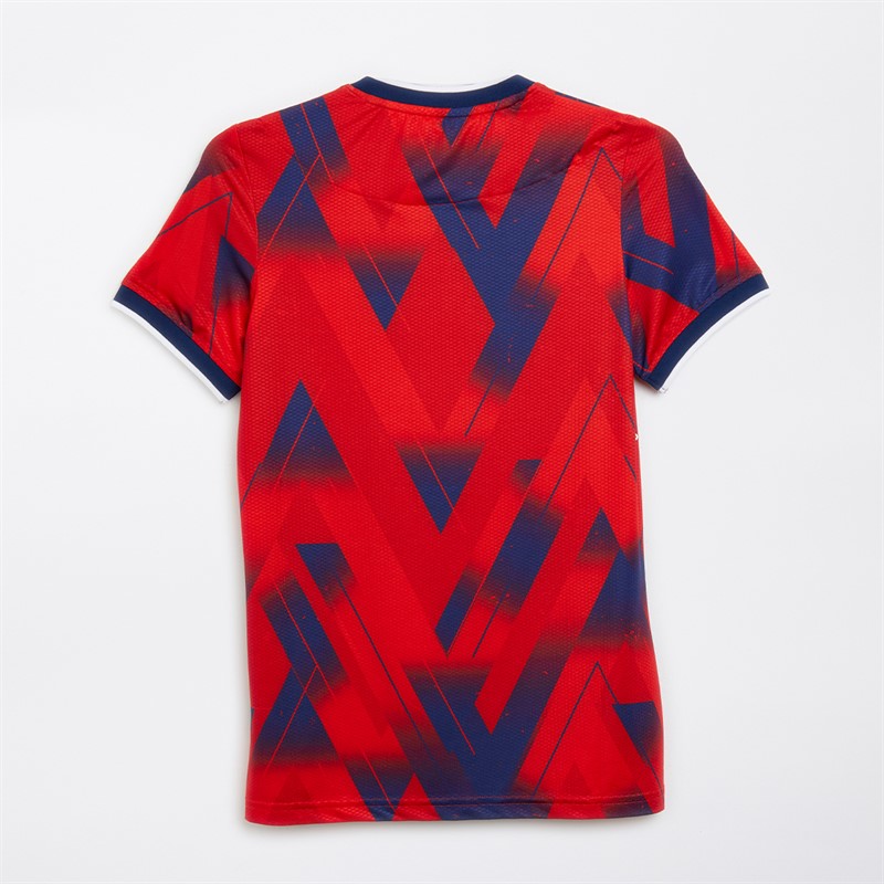 Castore Womens RFC Rangers Pro Fourth Jersey Flame Scarlet/Blue Depths