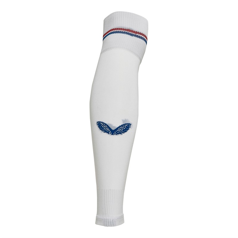 Castore RFC Rangers Away Footless Socks Brilliant White
