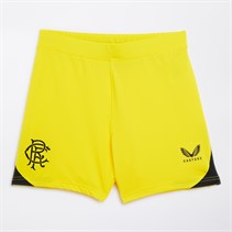 Castore Junior RFC Rangers Pro Home Goalkeeper Shorts Blazing Yellow