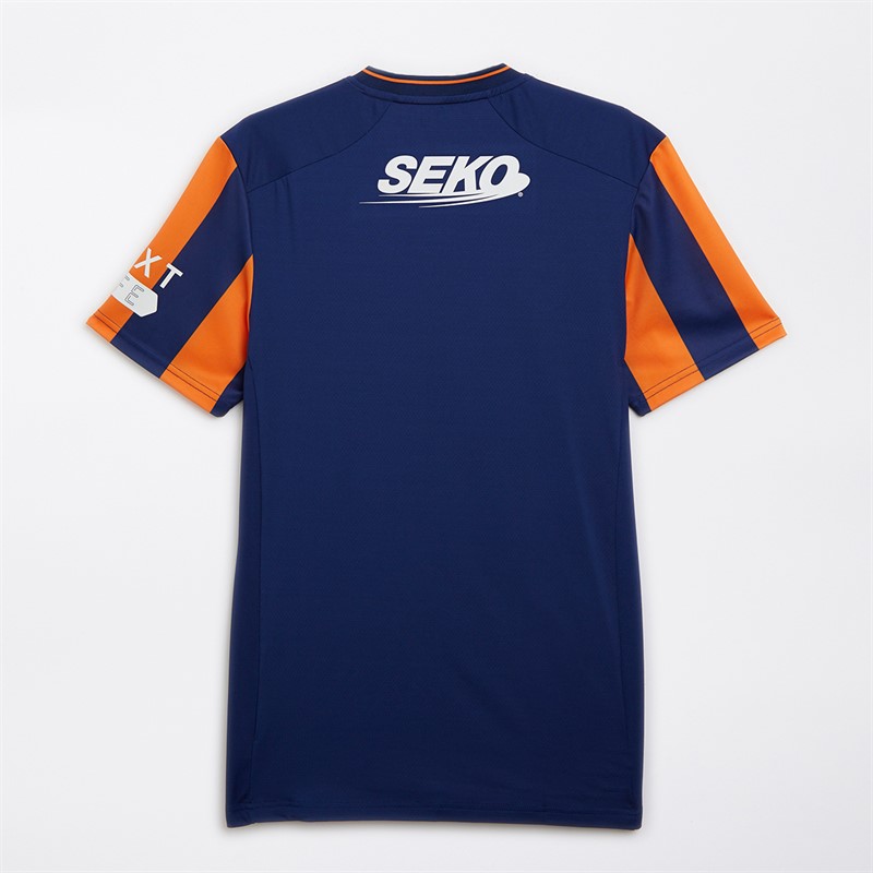 Castore Mens RFC Rangers Third Jersey Blue Depths/Vibant Orange