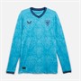 Castore Herren AC Athletic Club Bilbao Pro Langarm Auswärts Trikot Kein Sponsor Blau Atoll