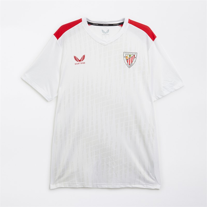 Castore Herren AC Athletic Club Bilbao Third Matchday Fußball Trikots Weiß