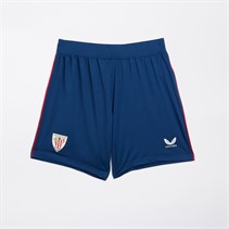 Castore Short de sport Homme Athletic Club Bilbao Pro Quatrième Bleu Marine Pivoine/Rouge Course
