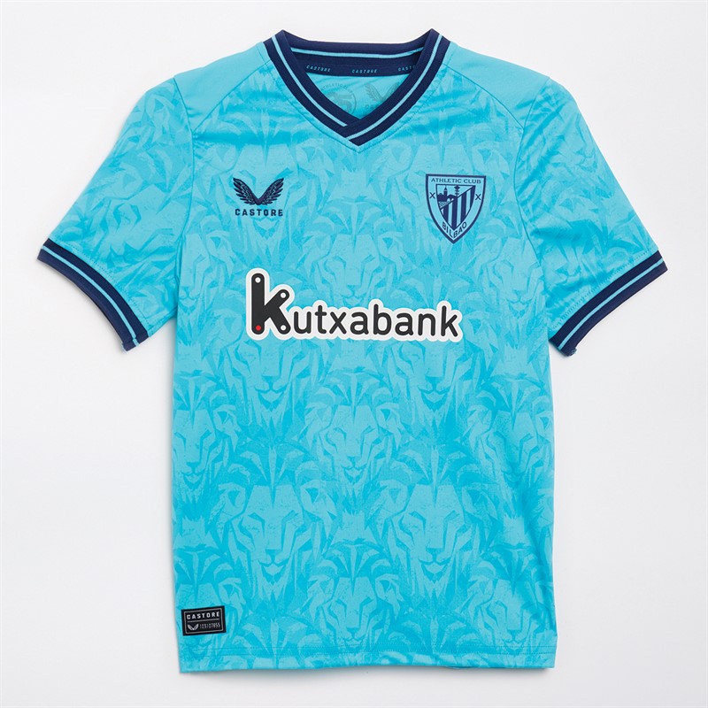 Castore Junior AC Athletic Club Bilbao Replica Udebanetrøje Blå Atoll