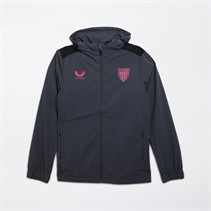 Castore Veste de pluie d'entraîneur AC Athletic Club Bilbao Homme Ébène/Caviar