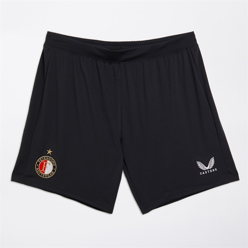 Castore Heren FR Feyenoord Home Voetbalshort Zwart